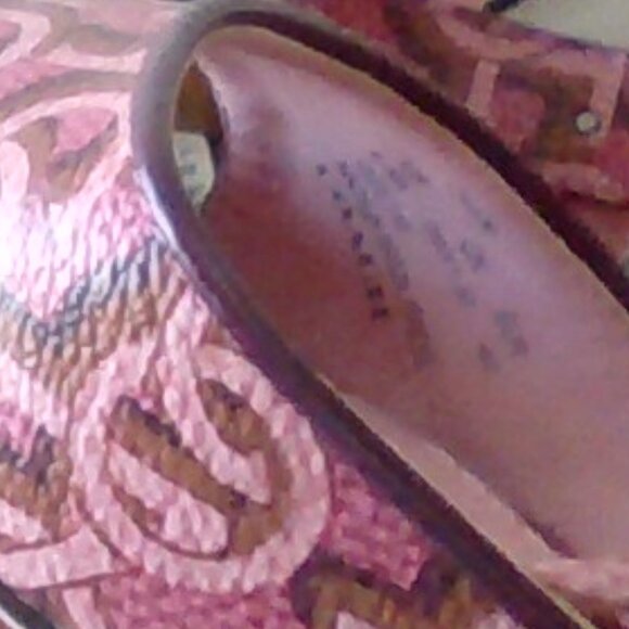 Brand New Women's Pink Coach Logo-Printed Block Heel Sandals - Picture 10 of 10